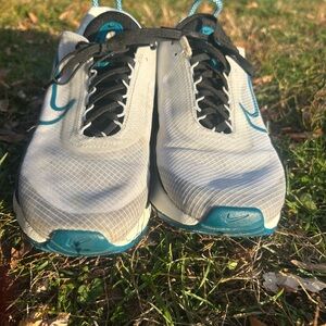 Nike AirMax 2090 Men's White and Blue Athletic Shoes